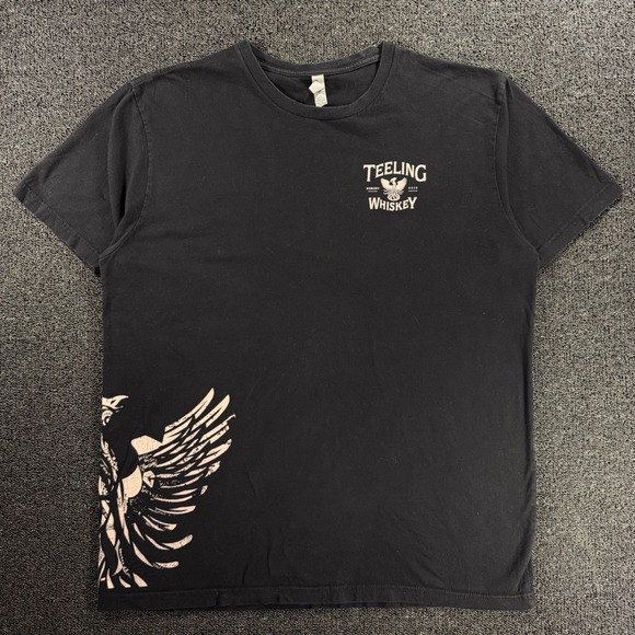 Next Level Apparel Other - Y2K Teeling Whiskey T-Shirt Mens XL Black Phoenix Graphic Alcohol Grunge Skater